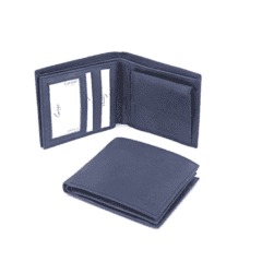 Men's Wallet Cow Vegetable Leather 16012 Navy