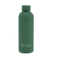 GOGO Matt Metal Water Bottle Green