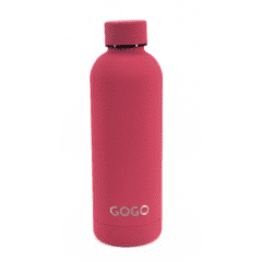 GOGO Matt Metal Water Bottle Red